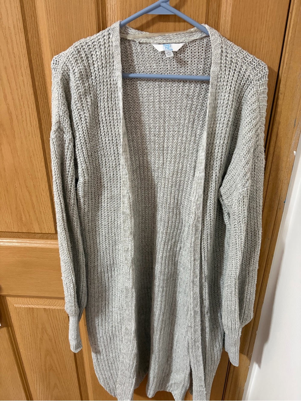 Time and Tru Open Front Knit Cardigan Size Medium Like New